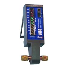 Supco VG60 Electronic Vacuum Gauge, 50 to 5,000 micron, LED Display