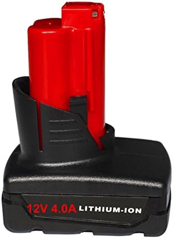 REAL 12V 4000mAh Replacement Lithium Ion Battery for Milwaukee M12 48-11-2440 48-11-2411 48-11-2401 48-11-2402 C12 B C12 BX