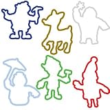 Rudolph Christmas Silly Bandz Rubber Bracelets Pack of 24