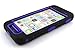 KINGCOOL(TM)3in1 New Chevron Wave Design Armored Hybrid PC & Silicone Case Combo for Apple iPhone 5C (Purple)