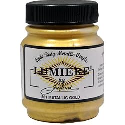 Jacquard Lumiere 2.25oz #561 Met Gold Fabric Paint