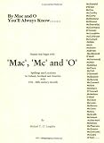 Mac, Mc & O names in Ireland, Scotland and America, with locations