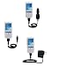 Deluxe Kit for the HTC Amadeus includes a USB cable with Car and Wall Charger - Gomadic Brand w/ TipExchange Technology