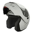 Fuel Silver Large Triple Vented Modular Helmet
