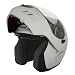 Fuel Silver Medium Triple Vented Modular Helmet