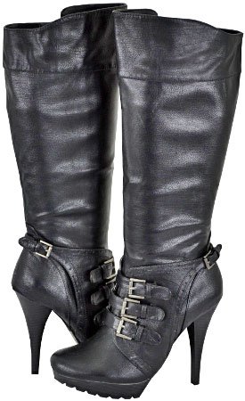 Qupid Manage-20 Black Women Fashion Boots