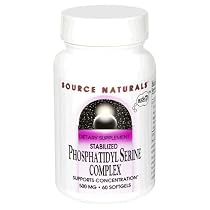 Source Naturals Phosphatidyl Serine Complex, 500 mg, Softgels, 60 softgels