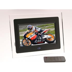 7" Black Memory View Digital Photo Frame with 128MB Internal Memory.