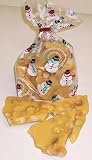 Scott's Cakes Macadamia Nut Brittle 1 Pound Snowman Bag