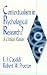 Books : Contextualism in Psychological Research?: A Critical Review