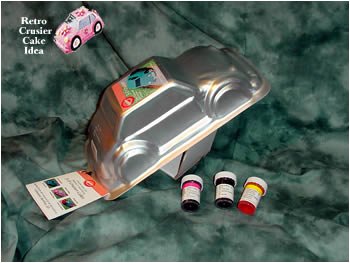Car Cakes - 3-Dimensional Funny Cruiser Essentials Cake Decorating Kit (6 pcs) by Decorating Kits