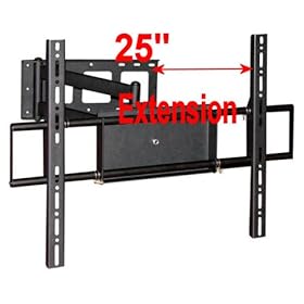 PriceLines Panasonic, Sony Bravia, Samsung, LG, Olevia, Westinghouse, Haier, Sharp Articulating / Swivel Extending Wall Mount Bracket, Extends 5