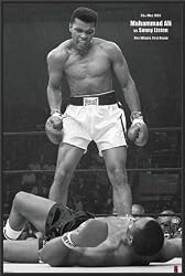 Muhammad Ali (Vs. Sonny Liston, First Round, First Minute) Framed Sports Poster Print - 24" X 36"