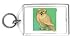 Keychain with noctua, athene, owl, bird