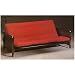 CHERRY FINISH SLEIGH BED FUTON FRAME W. METAL DECK