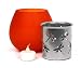 Dragonfly Flicker Votive Lantern - Orange (Wax or Battery Operated)