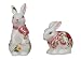 Royal Albert Old Cournty Roses Pink Bunny Salt & Pepper Shakers