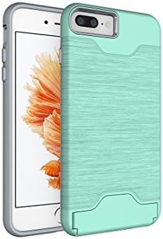 iPhone 6s Case, Ixt Impact Resistant Protective Shell iPhone 6S Wallet Cover Shockproof Rubber Bumper Case Anti-Scratches Hard Cover Skin Card Slot Holder for iPhone 6 6S 4.7 inch (Mint green)