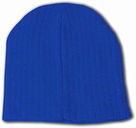 Plain Short Cable Beanies (Comes In 10 Different Colors), Royal Blue