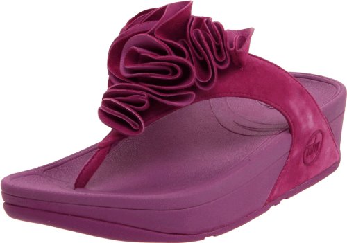 FitFlop Women's Frou Thong Sandal,Cosmic Purple,5 M US
