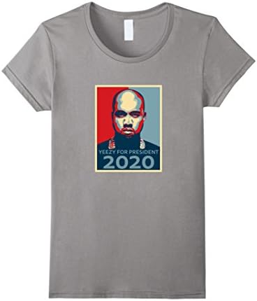 Women's Yeezy For President 2020 Shirt Medium Slate