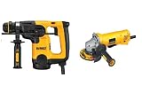 DEWALT D25313KV Heavy-Duty 1-inch SDS L-Shape 3 Mode Hammer with Free Angle Grinder