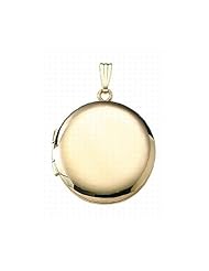 14K Gold Filled Round Locket 1 inch x 1 inch