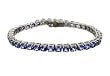 14K White Gold Tanzanite Bracelet