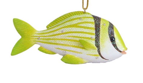 Pork Fish Christmas Ornament, December Diamonds Aquatic Collection Pork Fish Christmas Ornament, December Diamonds Aquatic Collection