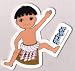 漫画『まことちゃん/楳図かずおH』ダイカットステッカー