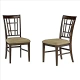 Atlantic Furniture Montego Bay Side Chair in Antique Walnut (Set of 2)