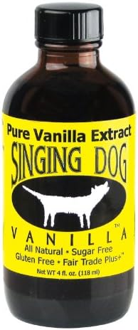 Singing Dog Vanilla  Pure Vanilla, 4-Ounces Bottles (Pack of 2)