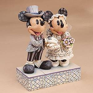 Jim Shore Mickey & Minnie Mouse Congratulations 4013988