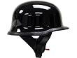 Gloss Black German Style Half Helmet Motorcycle Street Biker DOT (Medium)