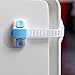 CHICOO Premium Quality Adjustable Multi Use Child Safety Strap Locks - Latches, Blue & White, No Tools and Drilling Required