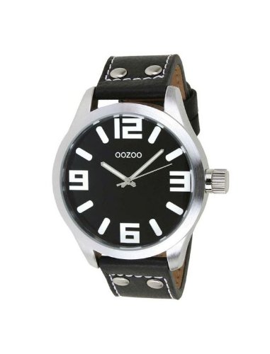 Oozoo - XXL Herrenuhr mit Lederband
