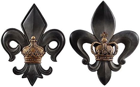 Fleur De Lis Wall Decor (set of 2)