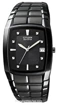 Citizen Men's Eco-Drive Black Ion-Plated Stainless Steel Watch #BM6555-54E