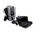 Tuff-Luv 'ZipNGo' holster / telescopic style / Top-loader case for digital SLR camera in size: 1 / colour: Grey / compatible with (Nikon Coolpix P7000 / D3100)