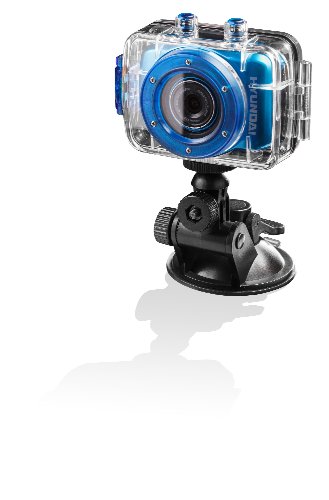 Hyundai Multi Sports ACT-V-10004 Camcorder (5,1 cm (2 Zoll) LCD-Display, 5 Megapixel, 2-fach dig. Zoom, microSD-Kartenslot, USB 2.0) blau