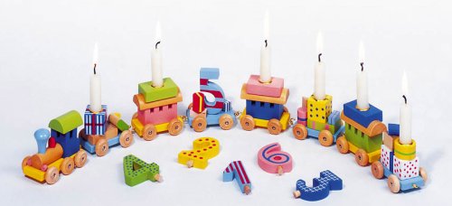 Toys pure - Geburtstagszug Lok mit 7 Anhängern
