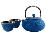 Chrysanthemum Azure Tetsubin Tea Set