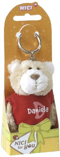Nici 15025 - B&auml;r Daniela 10 cm Schl&uuml;sselanh&auml;nger mit T-Shirt, rot Preisvergleich