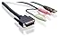 IOGEAR Dual-Link DVI KVM Cable with USB and Audio/Mic, TAA Compliant, 6 Feet, G2L7D02UDTAA