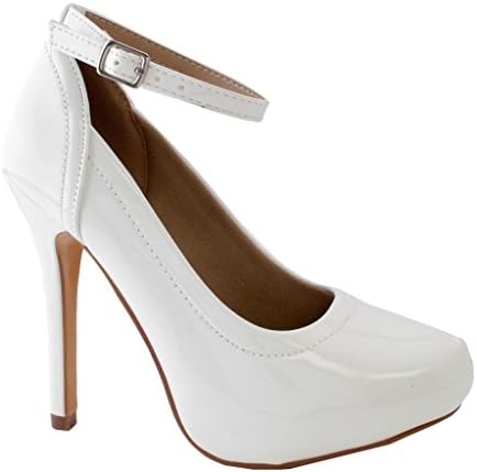 Delicacy Delphi-94 Classy Dress Sexy High Heel Ankle Strap Stilettos Platform Pumps 7 US