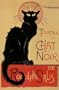 Professionally Framed Theophile Steinlen Tournee du Chat Noir Art Print Poster - 24x36 with RichAndFramous Black Wood Frame