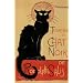 Professionally Framed Theophile Steinlen Tournee du Chat Noir Art Print Poster - 24x36 with RichAndFramous Black Wood Frame