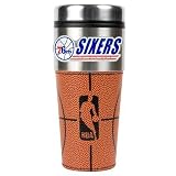 NBA Philadelphia 76ers 16-Ounce Stainless Steel Gameball Travel Tumbler