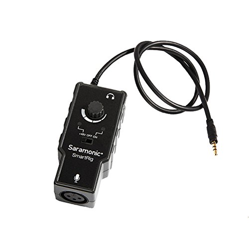 Saramonic SmartRig XLR Microphone Preamplifier Audio Adapter with Phantom Power for Apple IOS Devices