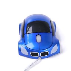 BLUE Car Style USB Optical Mouse Series 5 series: Compatible with MS Windows 95, 98, Me, 2000, XP, NT, MAC OS9 or Above